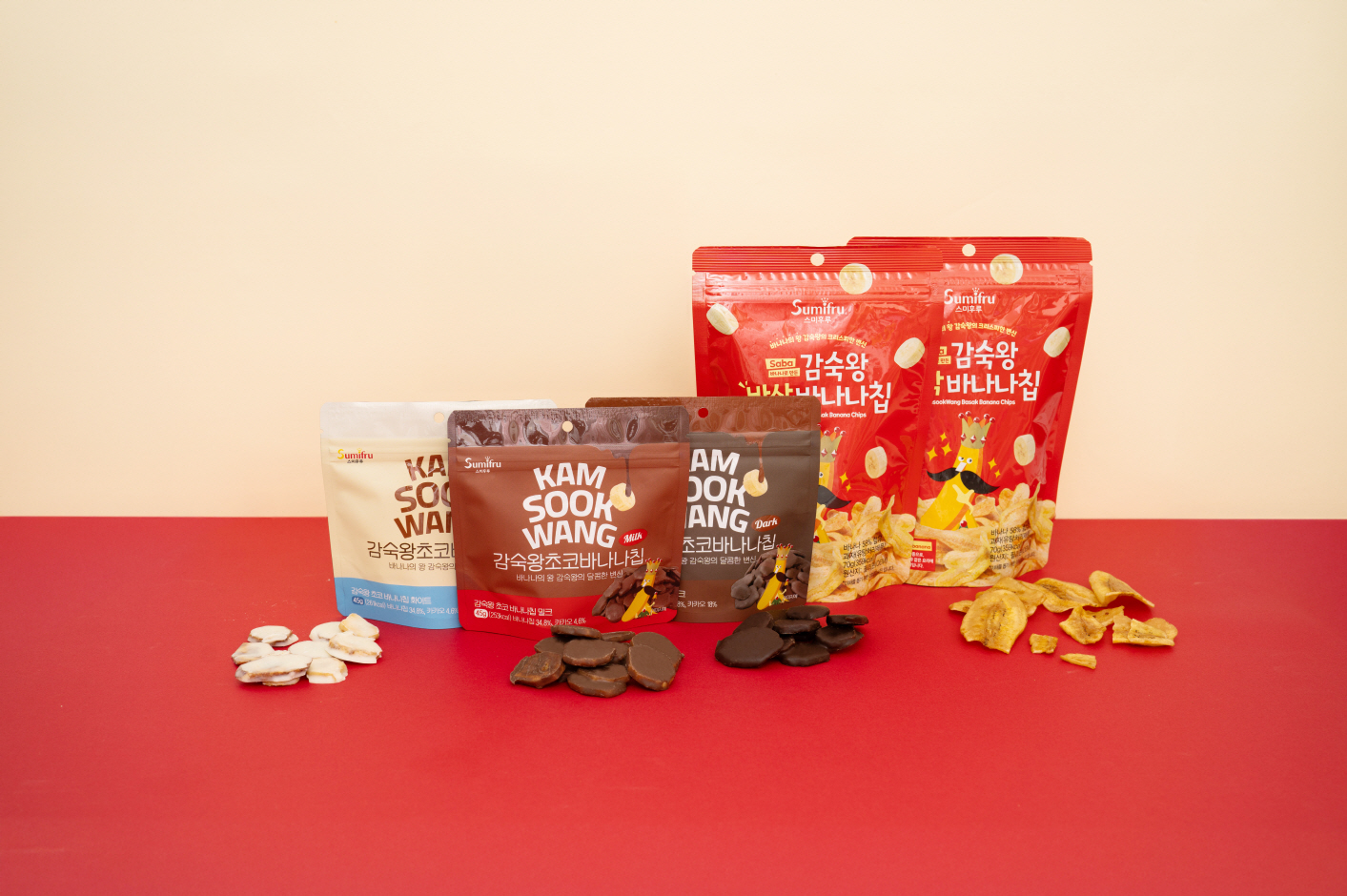 스미후루코리아, ‘감숙왕 초코 바나나칩’ 세븐일레븐 입점… 오프라인 유통망 확대