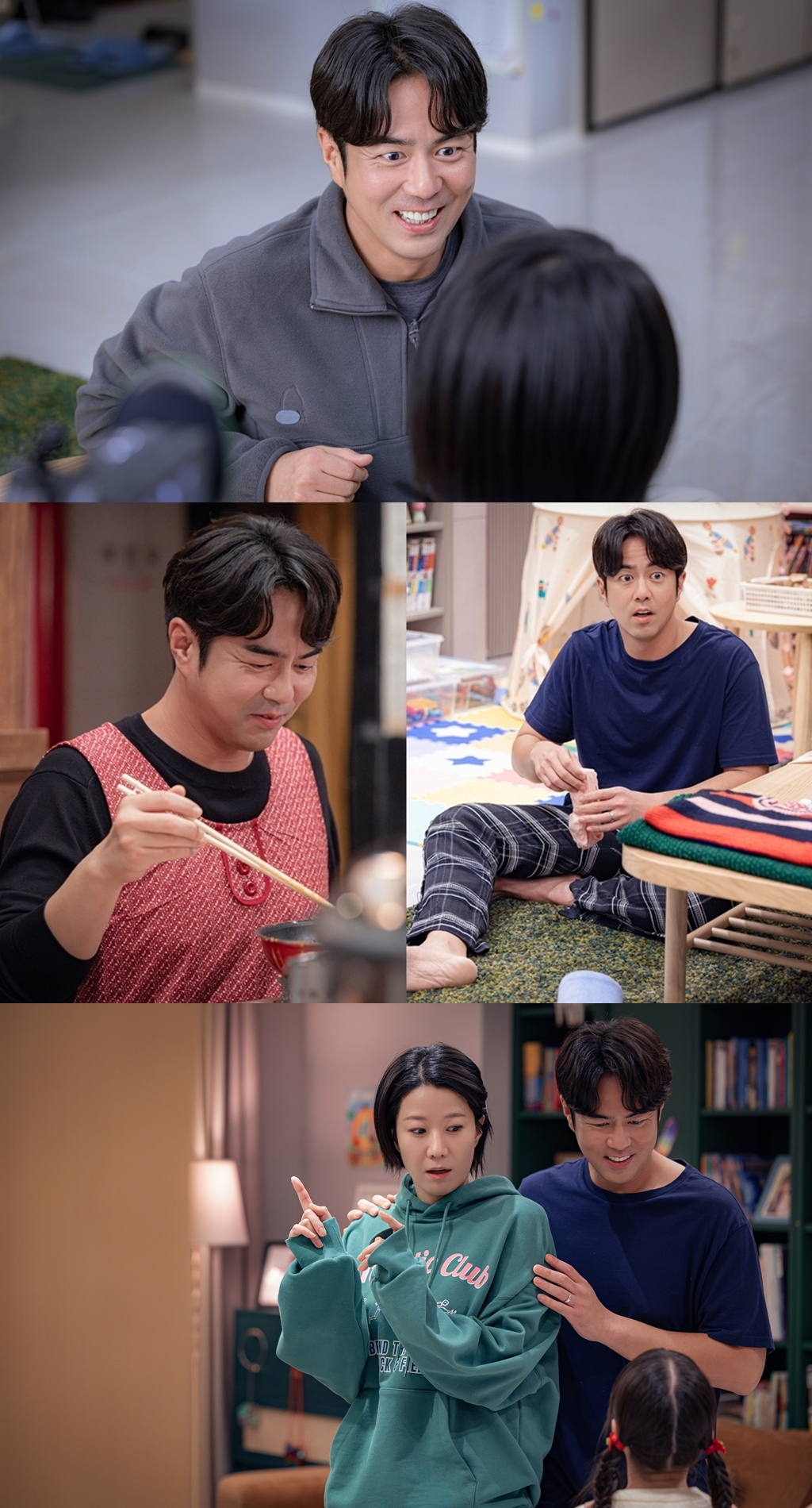 ‘라이딩 인생’ 전석호 스틸 컷 공개…전혜진 등짝 스매싱 부르는 남편