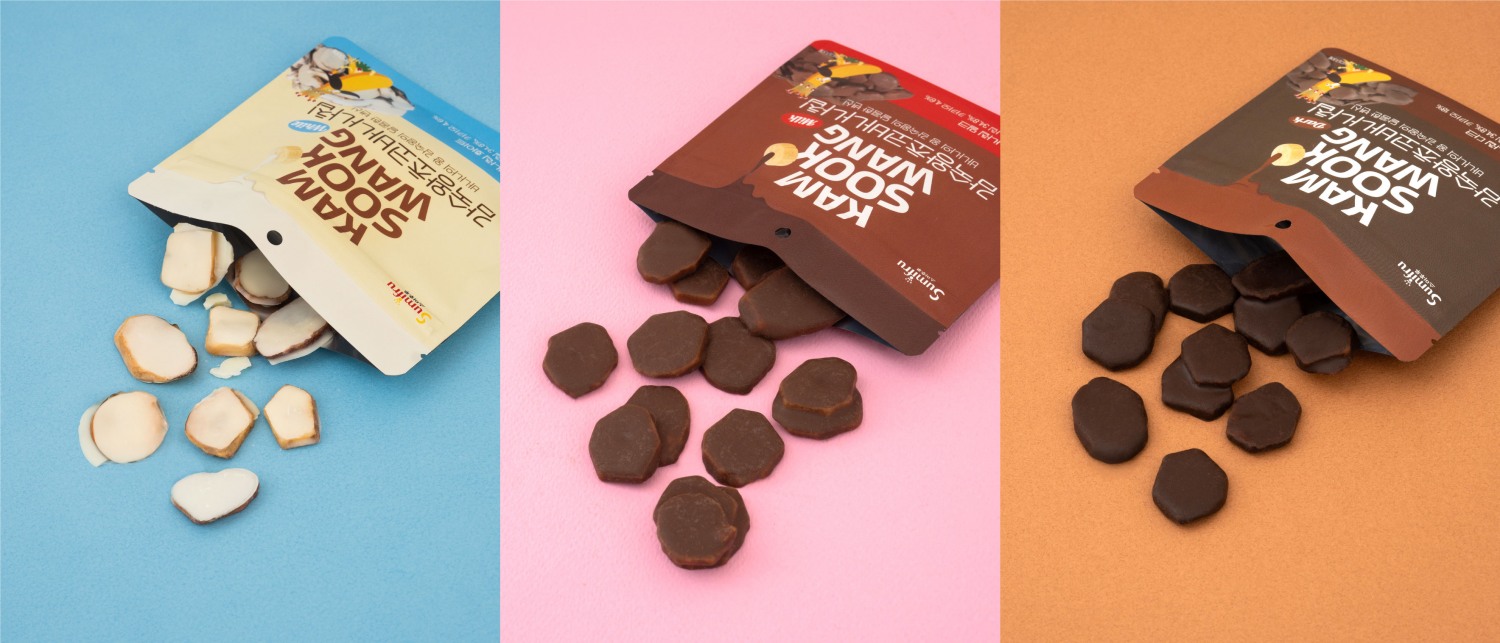 ▲감숙왕 초코 바나나칩 3종 (제공=스미후루코리아)