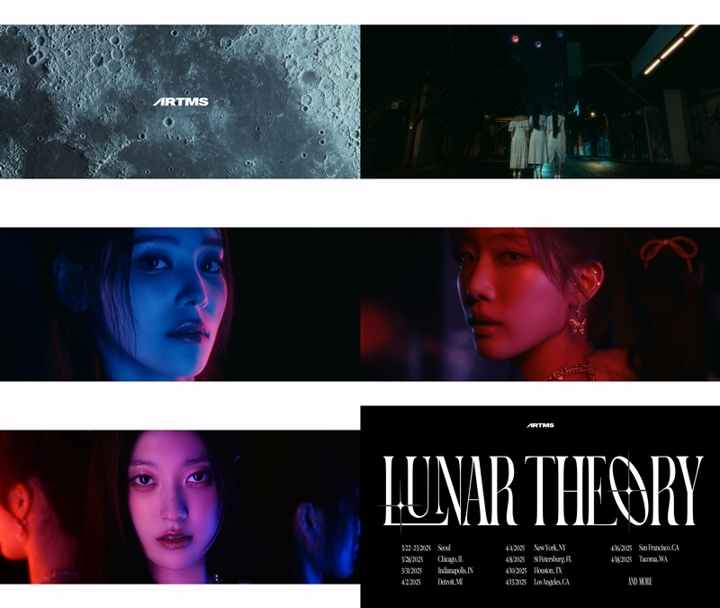 아르테미스, ‘Lunar Theory’ 투어로 글로벌 우리 만난다…오드아이써클 감각적 티저 공개