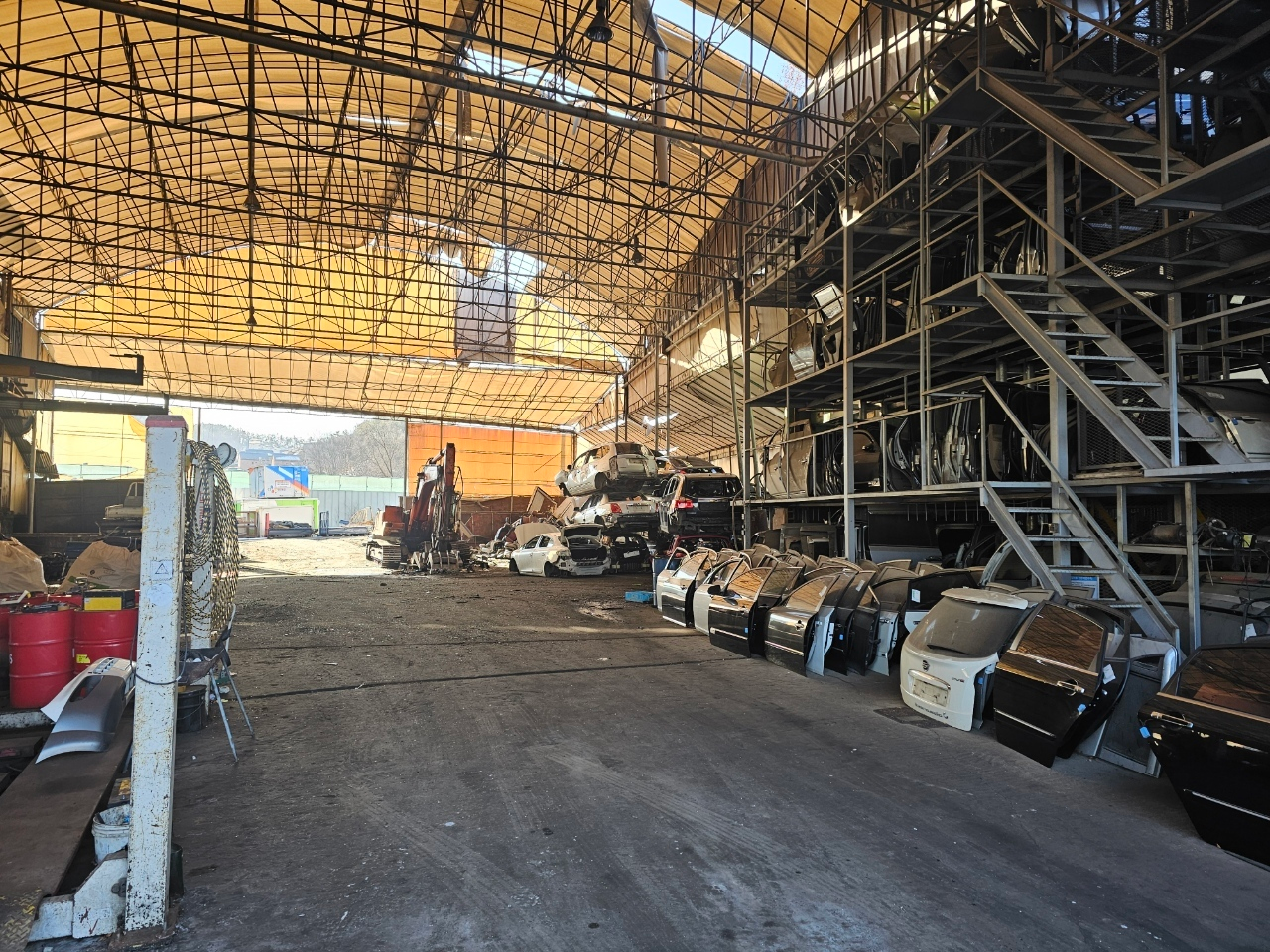 용인특례시의 한 조기폐차 지정폐차장 전경