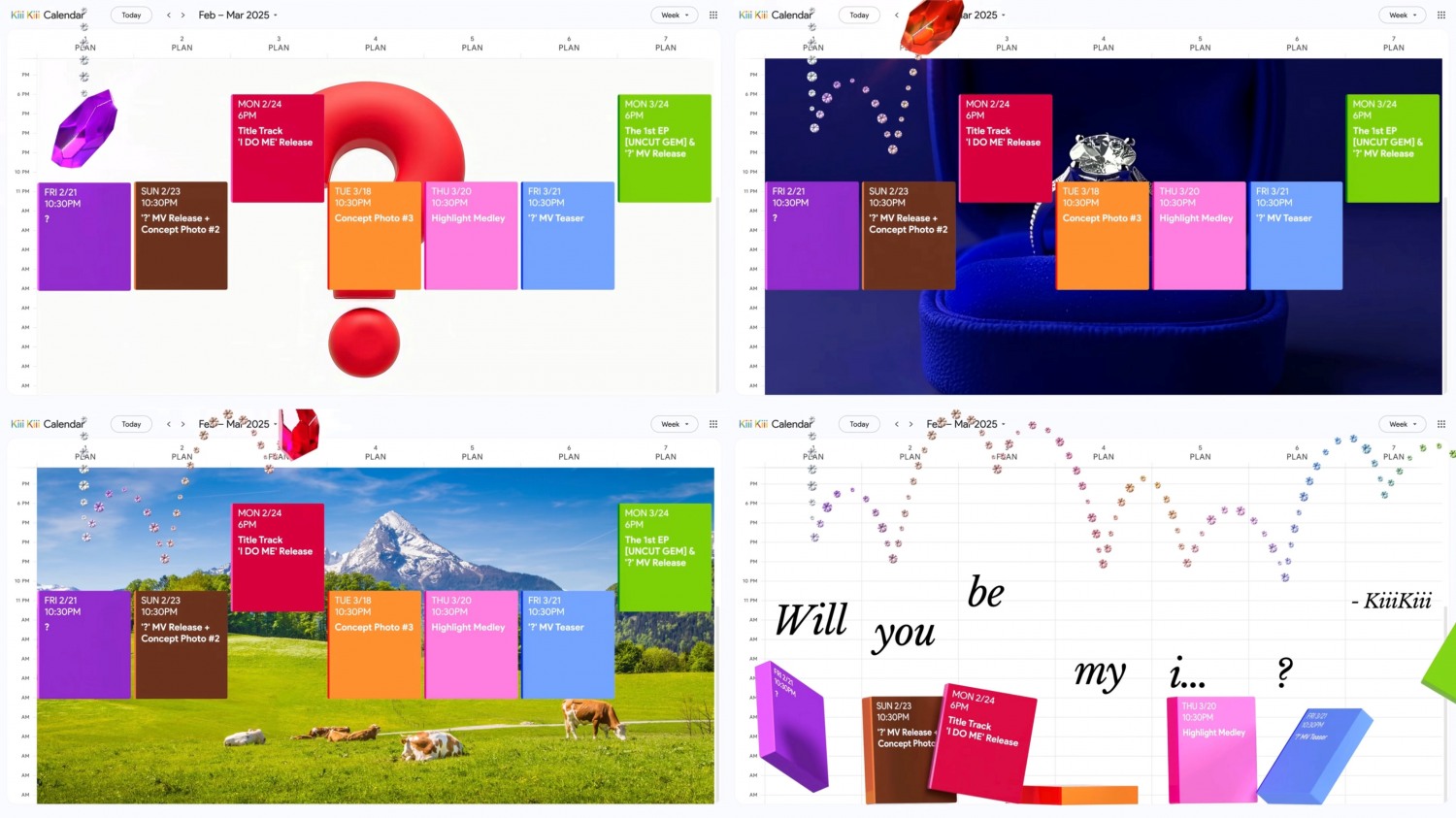 KiiiKiii(키키), 데뷔 앨범 스케줄러 공개…끊임없는 즐거움 예고