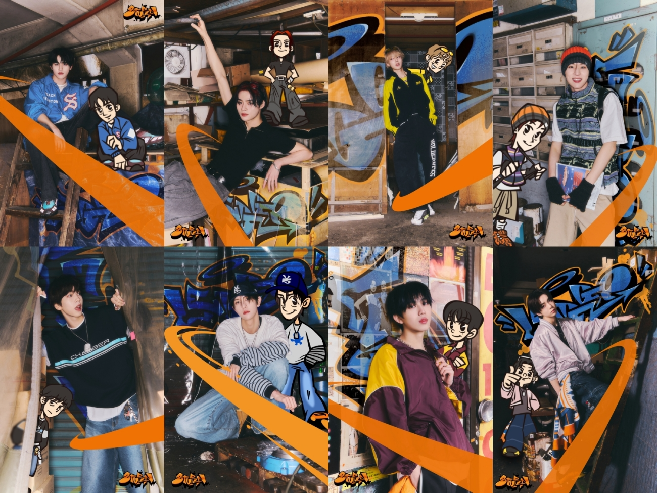 8TURN(에잇턴), 새 싱글 'LEGGO' 콘셉트 포토 공개 완료…펑키+시크 영에너지 폭발