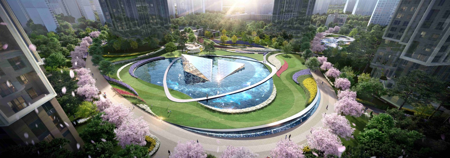 래미안 헤리븐 반포 중앙광장