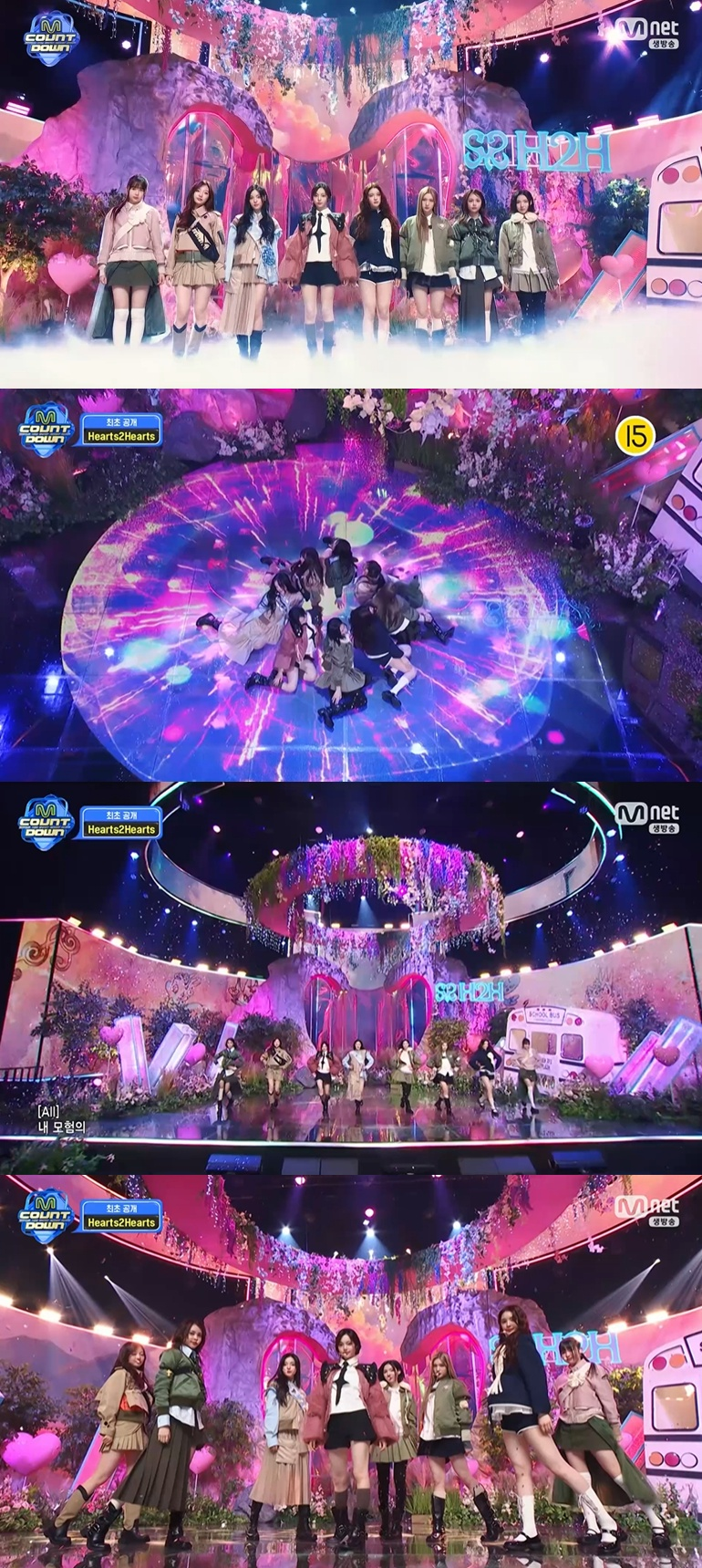 ‘엠카운트다운’ 하츠투하츠, 화려한 데뷔…‘2025년 최고의 신인’ 향한 첫걸음