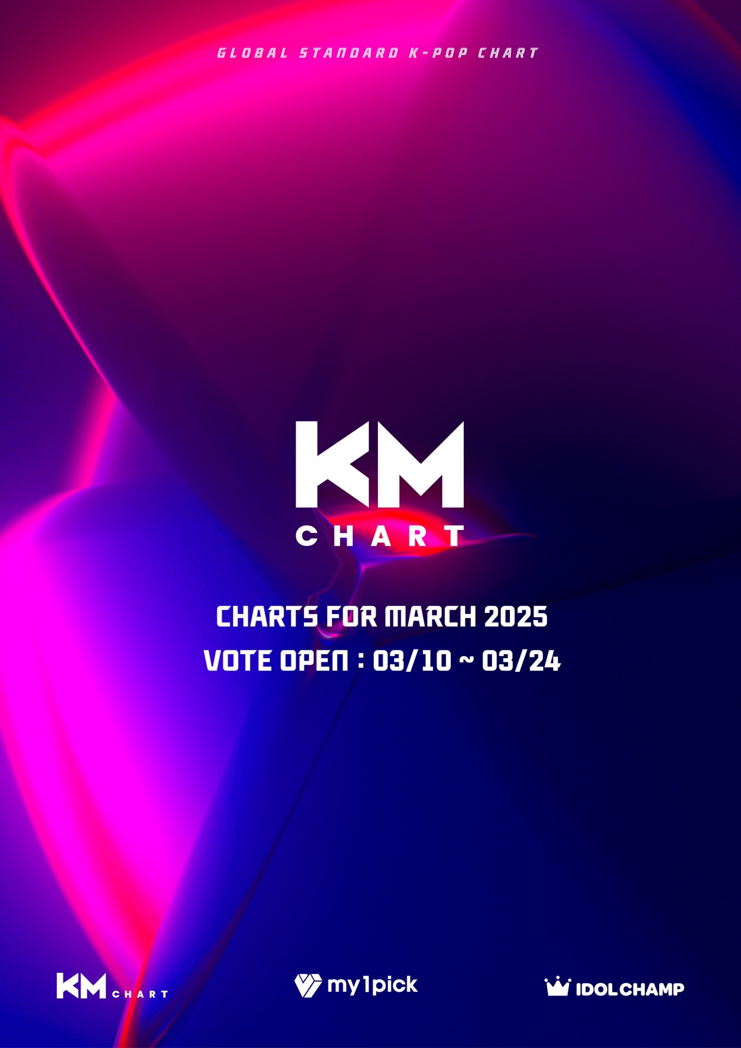 ‘지드래곤-BTS-블랙핑크-임영웅’ 등…KM차트, 3월 K팝 선호도 조사 실시