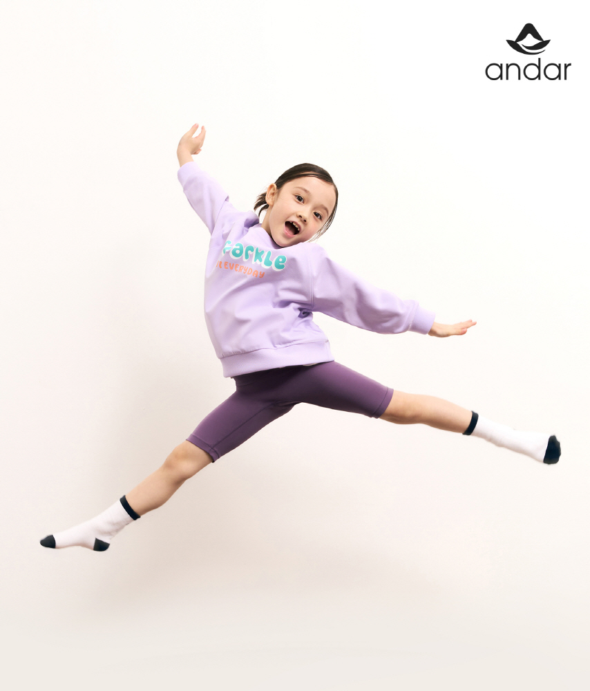 안다르 키즈_키즈 에어리핏 스웻 셋업