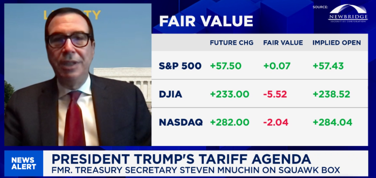 (상보) 므누신 전 美재무 "금융시장, 트럼프 정책에 과잉반응...침체조짐 없다"