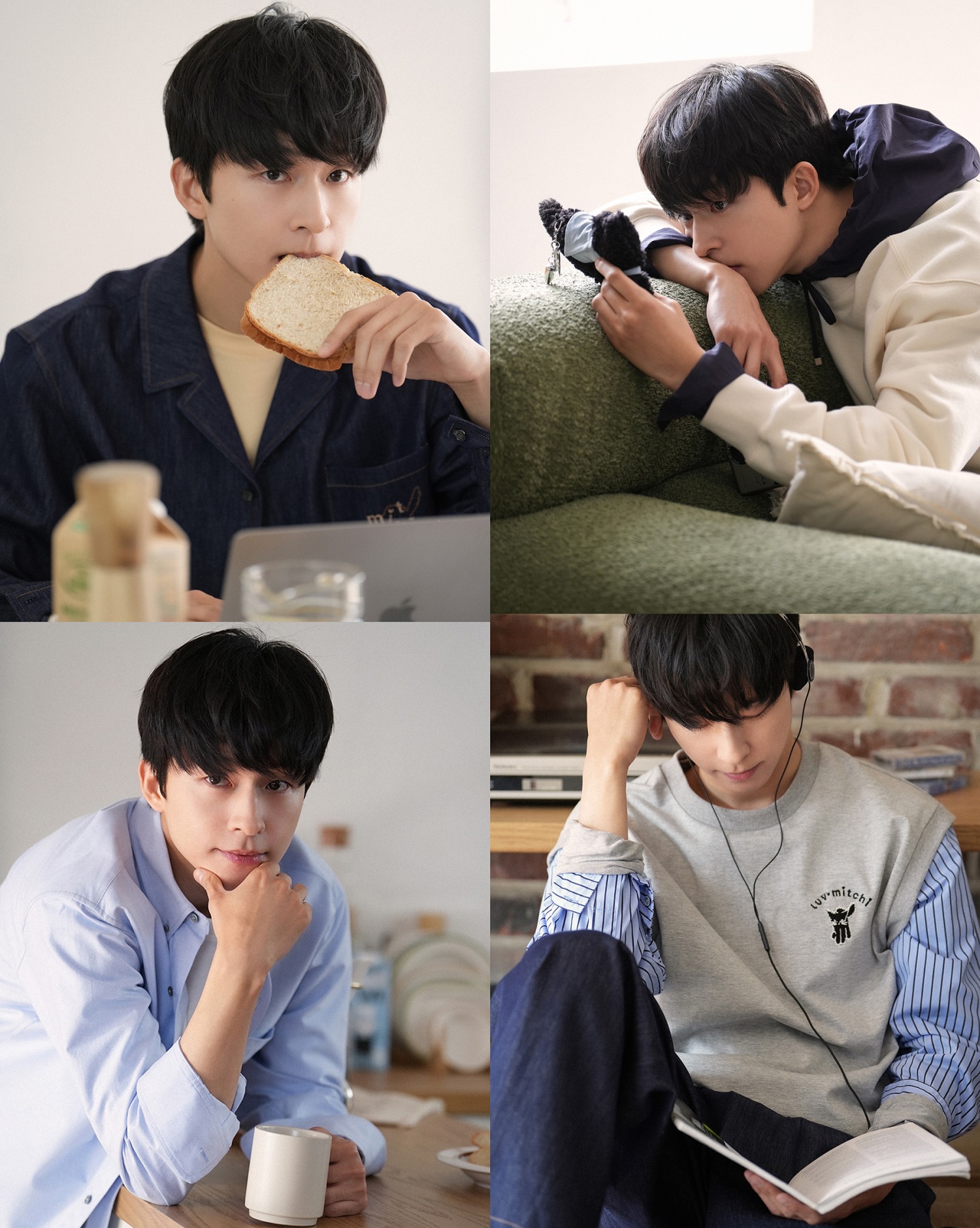 홍경, 광고 현장 비하인드 스틸 공개…설렘을 유발하는 부드러운 매력