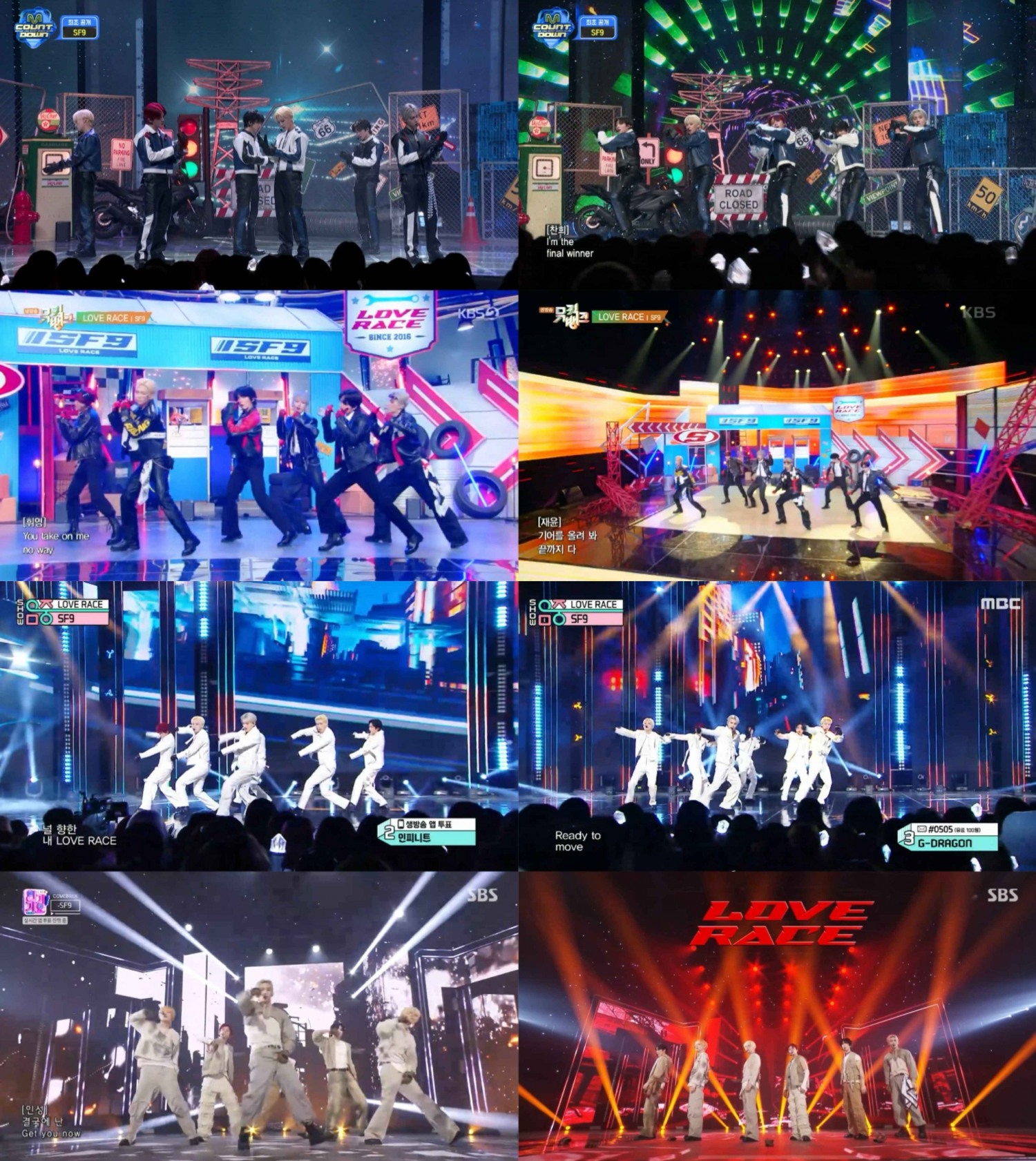 SF9, ‘LOVE RACE’ 컴백 첫 주 활동 성공적…'퍼포먼스+라이브+비주얼' 3박자 완벽