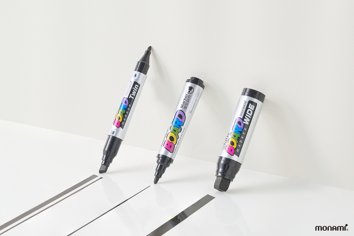 모나미, 화이트보드마카 와이드·트윈 신제품 출시