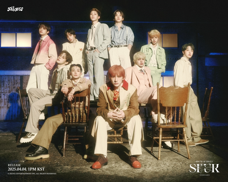 싸이커스, 미니 5집 하이커 버전 콘셉트 포스터 공개…10인 완전체 '비주얼 파티'