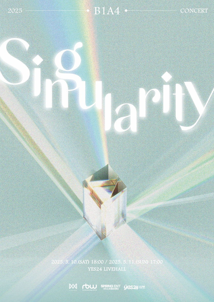 B1A4, 5월 데뷔 14주년 단독 콘서트 개최…‘Singularity’ 포스터 공개