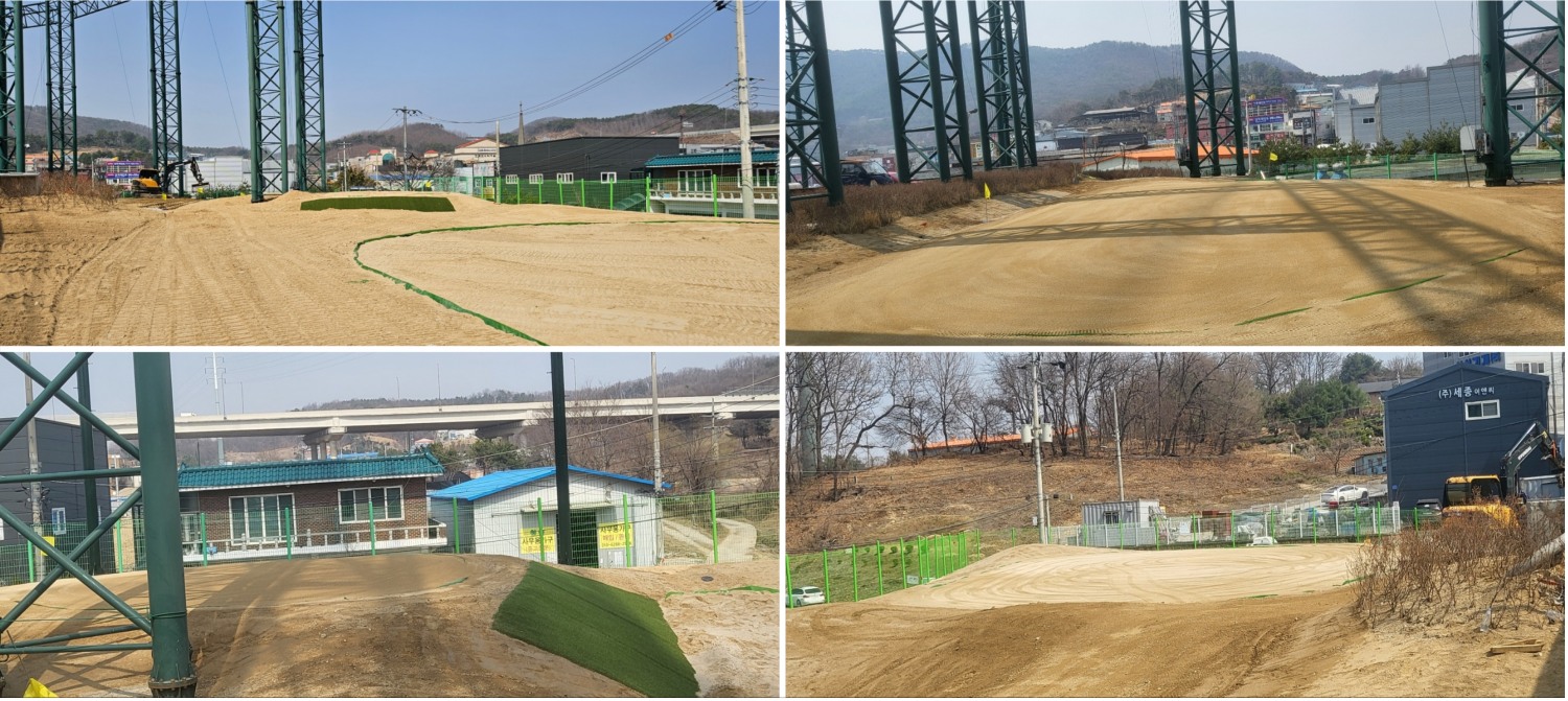 유성 골프 사우나 숏게임장 공사 모습