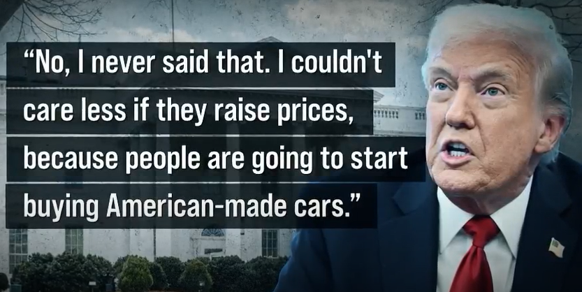 (상보) 트럼프 “관세로 자동차 가격 오르더라도 개의치 않아” - NBC