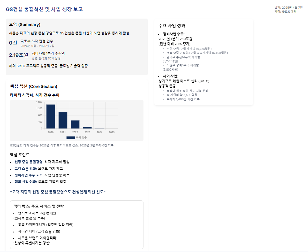 GS건설 허윤홍, 하자 제로·수주 확대 '두 마리 토끼' 잡다