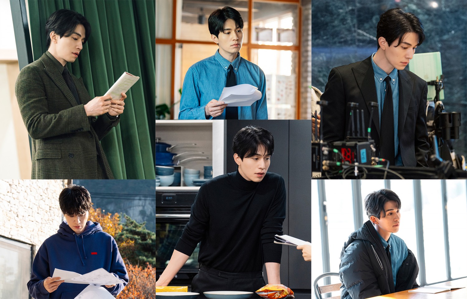 ‘이혼보험’ 이동욱, 촬영 준비 현장 공개…대본 연구X꼼꼼한 리허설