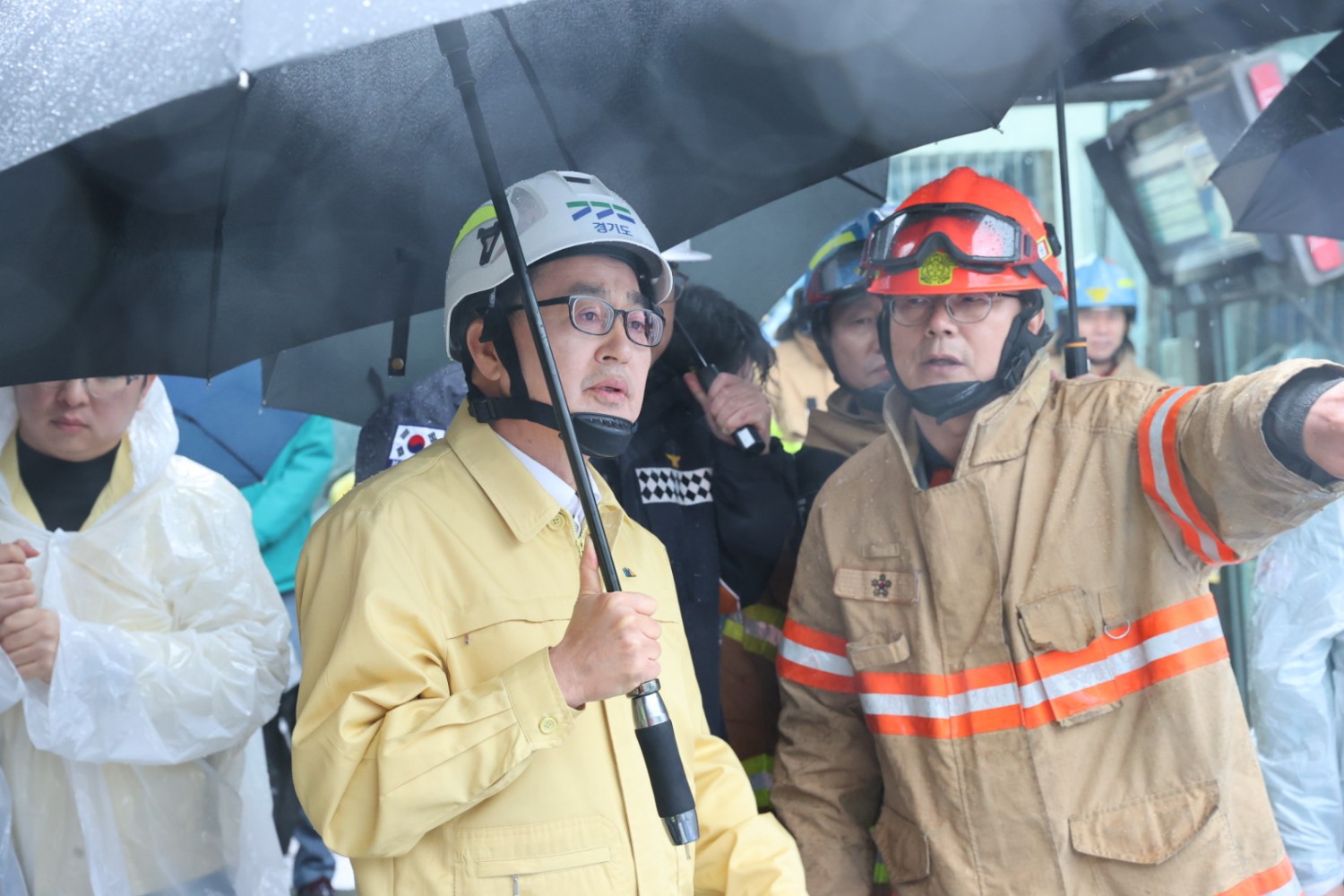 김동연 경기도지사 광명시 신안산선 붕괴사고 현장 찾아
