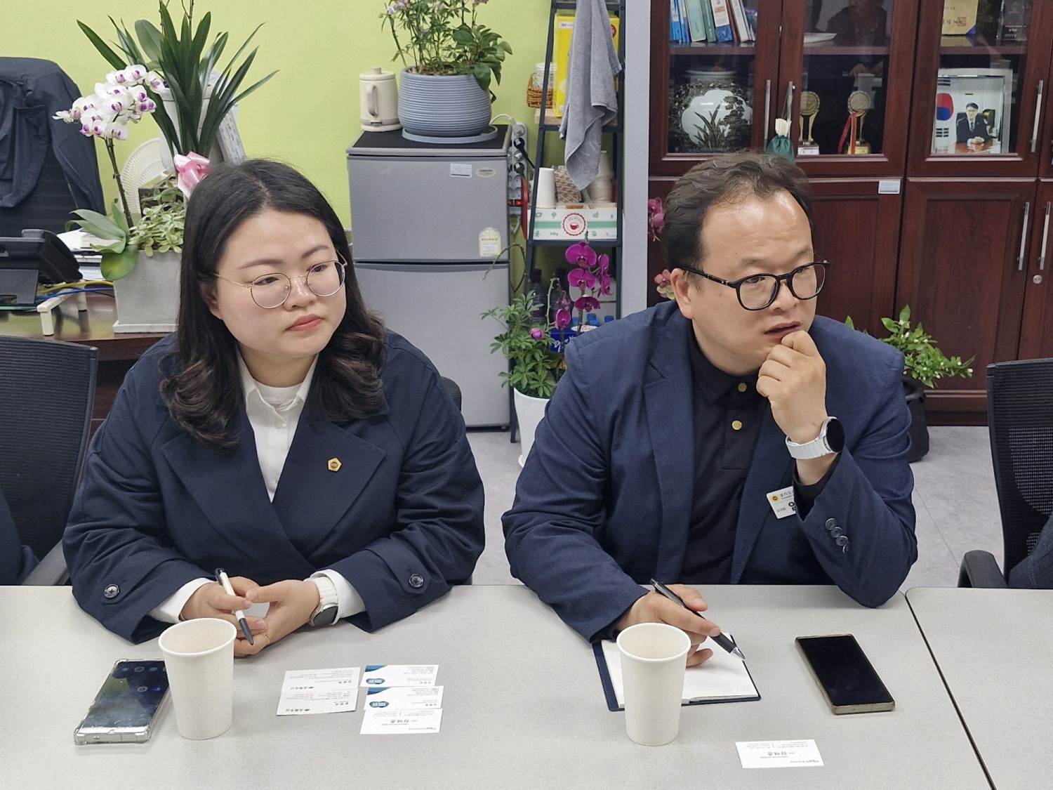 좌측부터 이자형 경기도의원, 임창휘 경기도의원