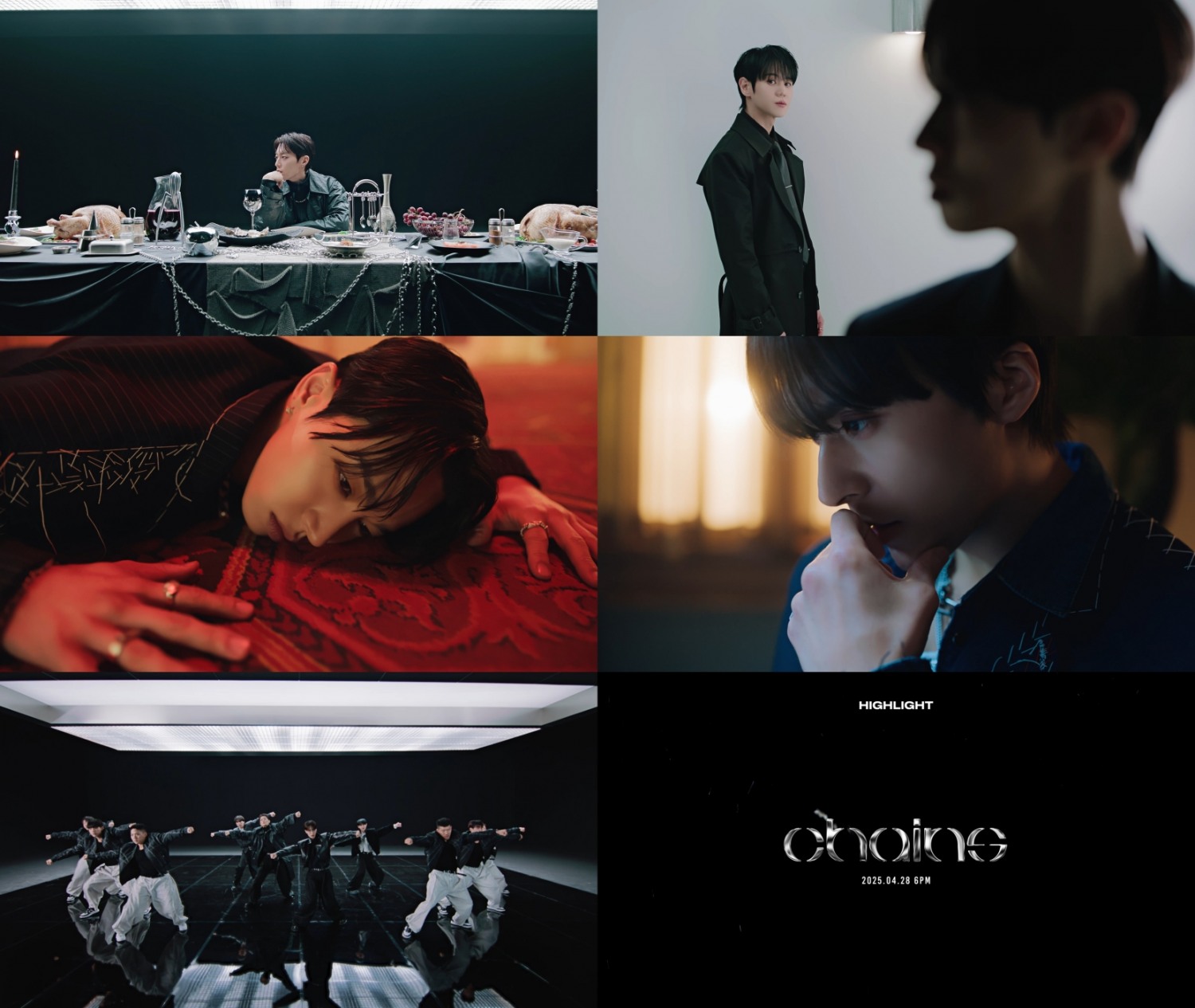 하이라이트, 타이틀곡 ‘Chains’ 뮤직비디오 티저 공개 완료…매혹적인 광기
