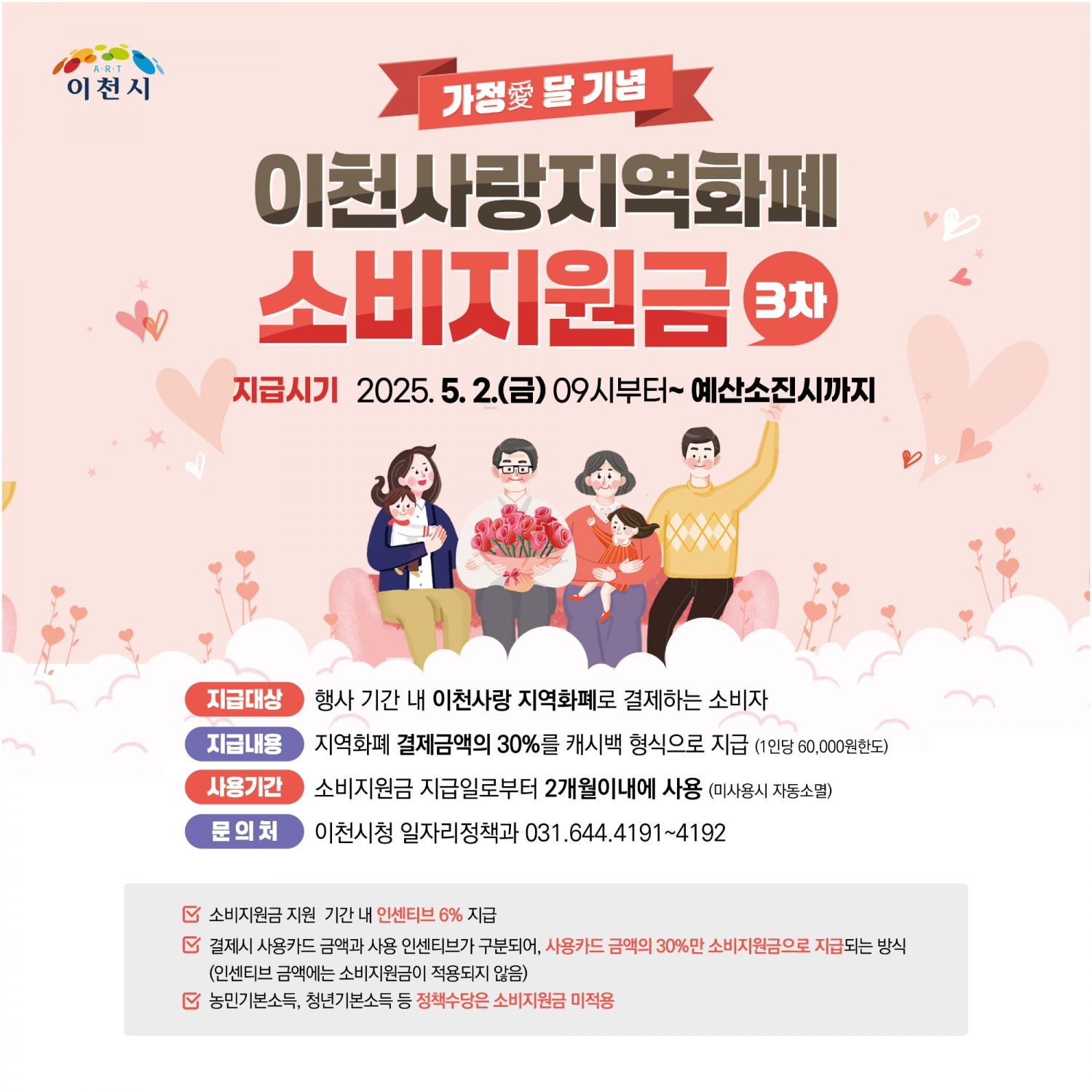 경기이천사랑 지역화폐 포스터