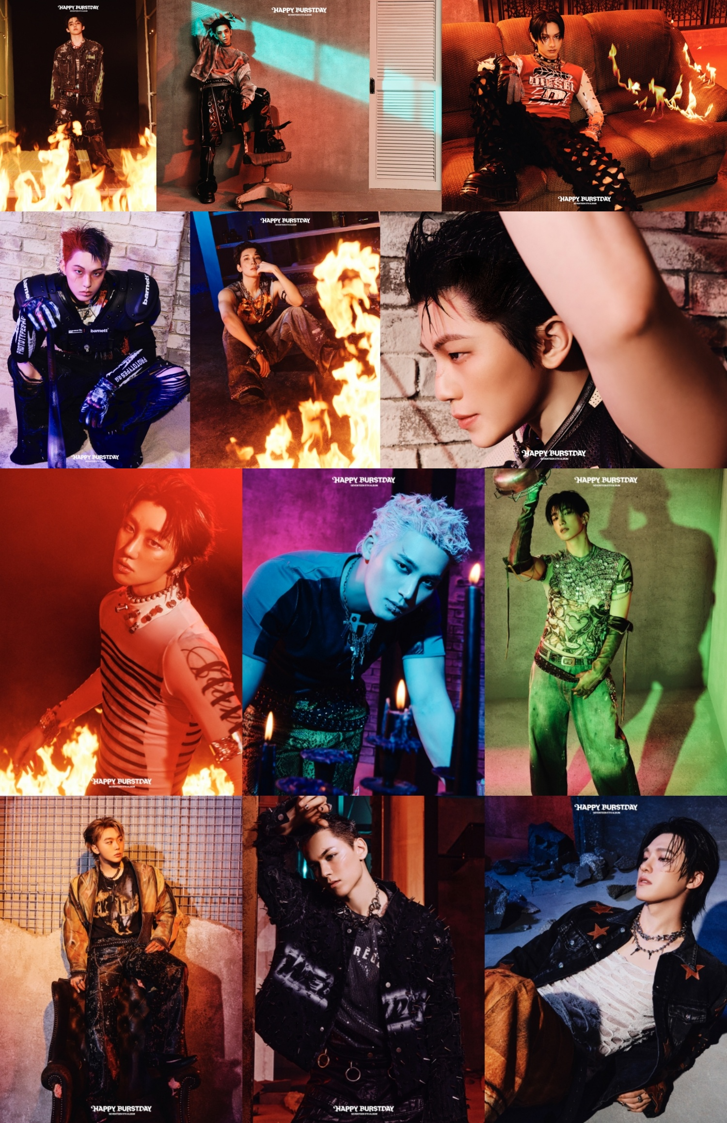 ‘파격 변신’ 세븐틴, 정규 5집 마지막 콘셉트 포토·필름 공개…다채로운 색감과 도발적 아우라