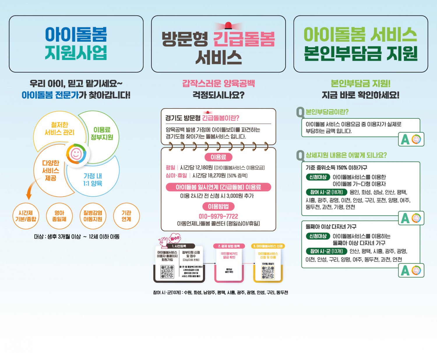 아이돌봄 서비스 안내문