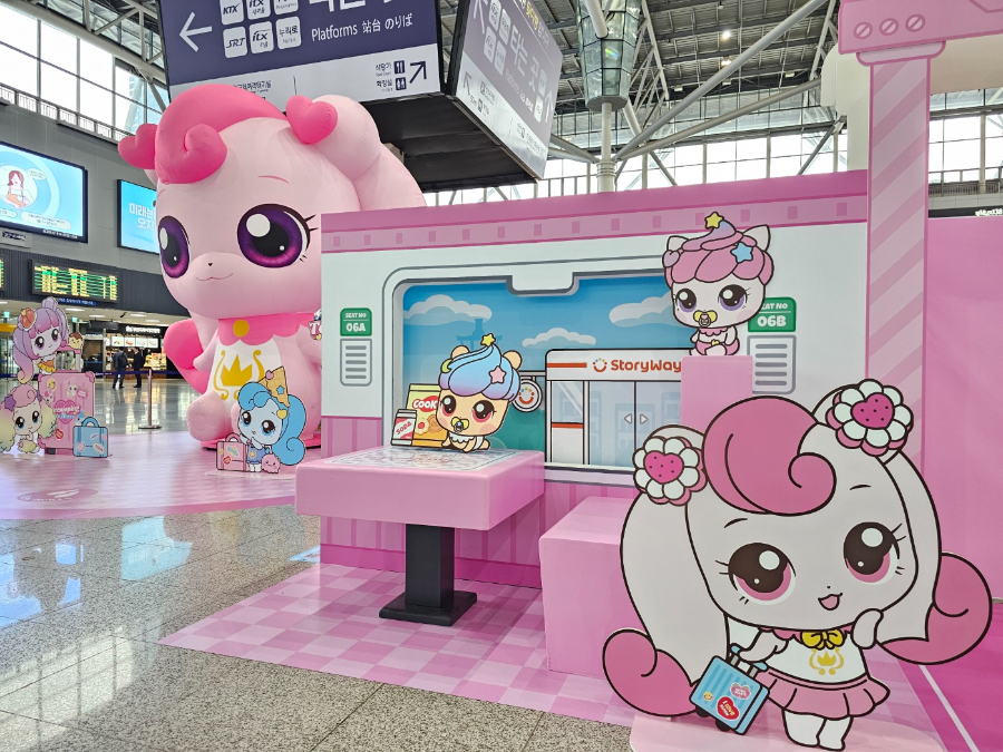 ▲ 코레일유통 운영한 철도역 팝업스토어의 모습(‘24년 5월 부산역)