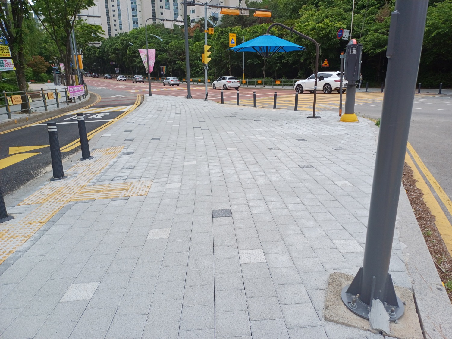 용인특례시 내 주요 도로 보행 환경 개선
