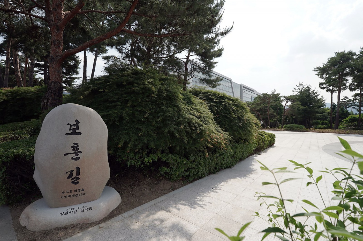 성남시청 주변 보훈길