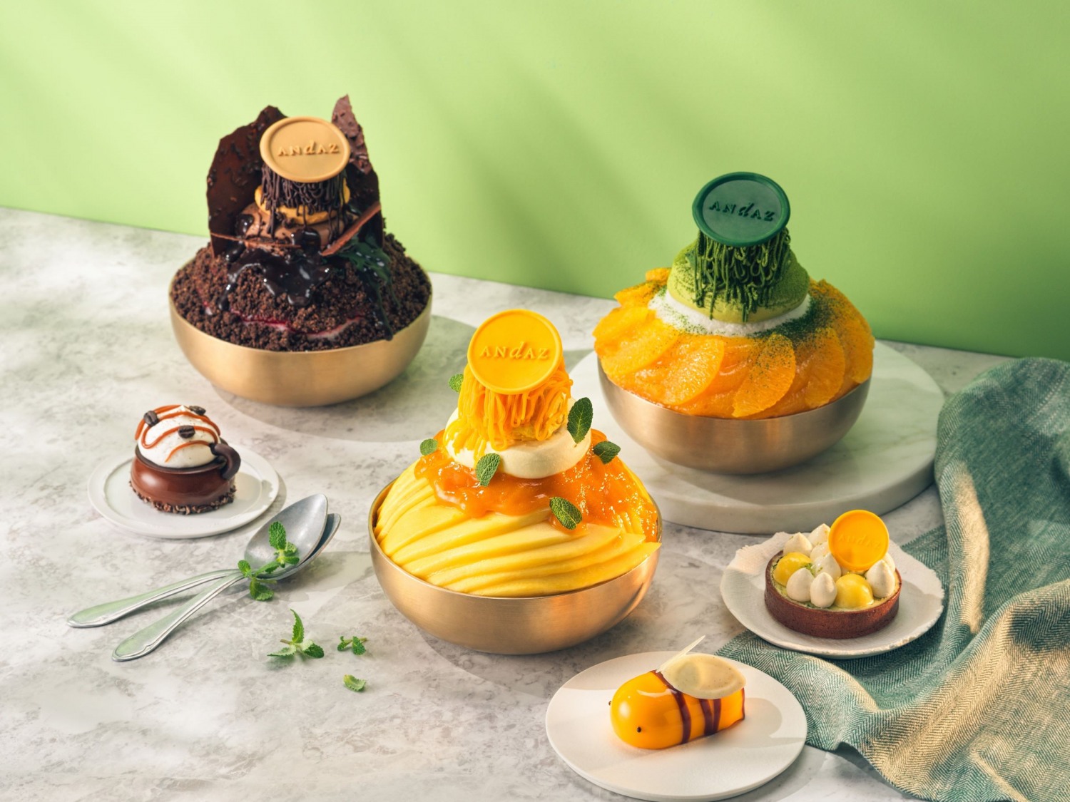 안다즈 서울 강남, 프리미엄 빙수 3종 출시…사이드 디저트까지 제공하는 풍성한 구성