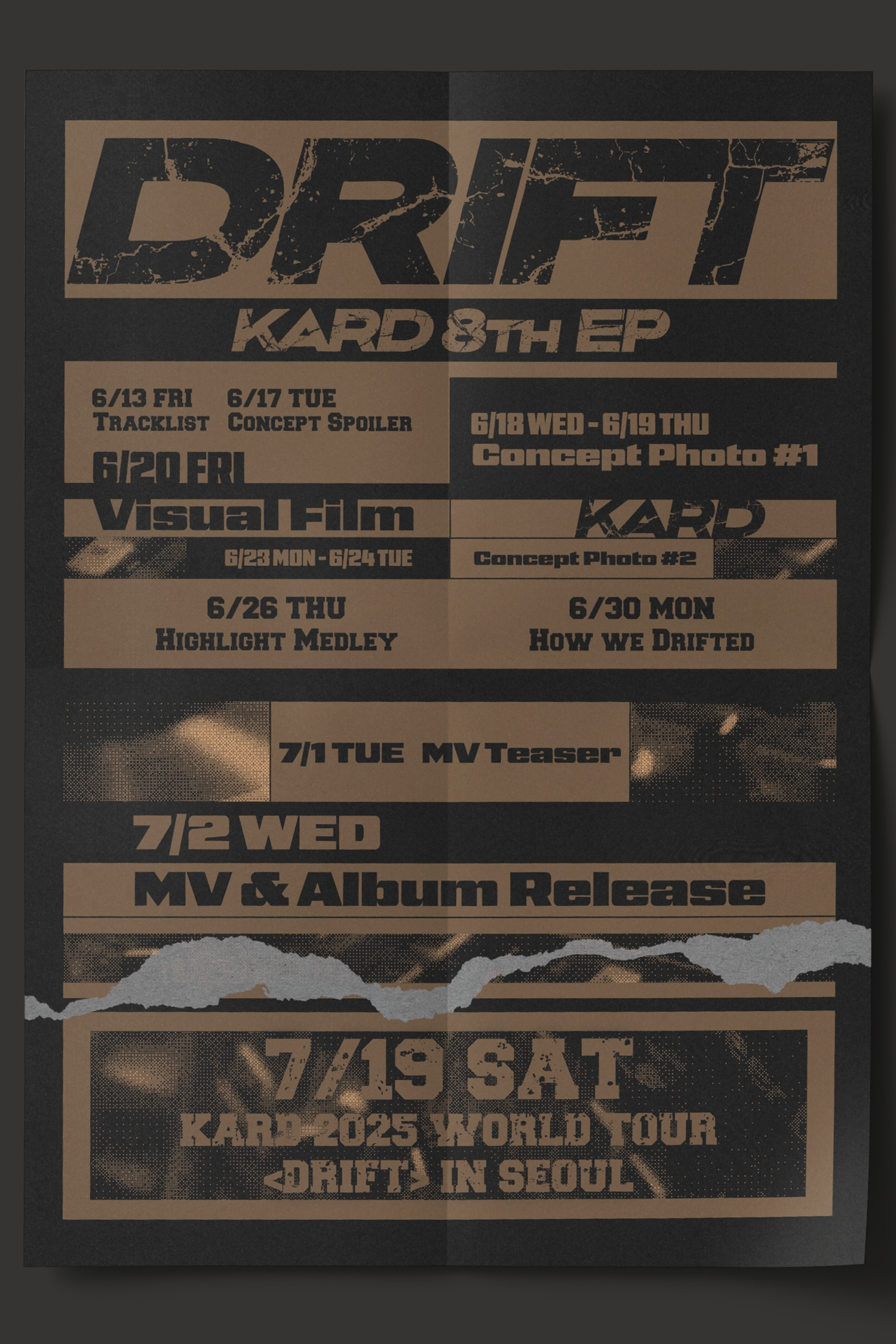 카드, 미니 8집 스케줄러 공개…컴백 카운트다운 돌입