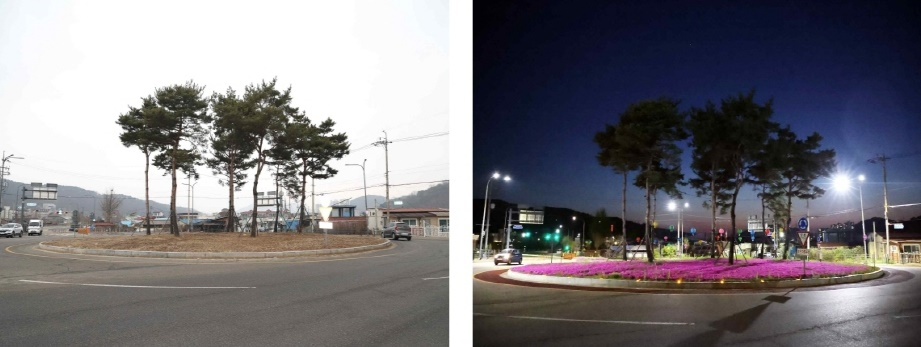 연풍2리 회전 교차로