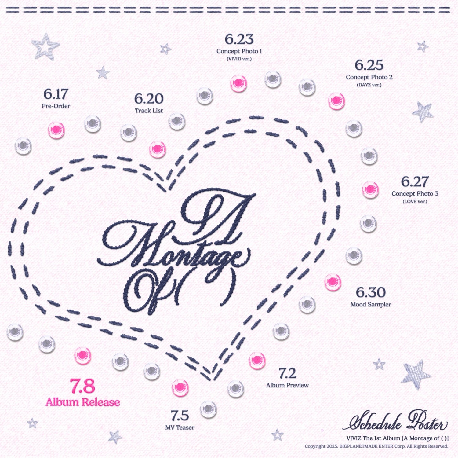 비비지, 첫 정규앨범 ‘A Montage of ( )’ 스케줄 포스터 공개…본격 컴백 프로모션 시작