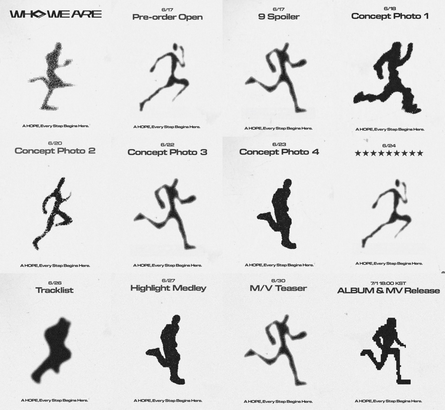 아홉(AHOF), 첫 앨범명은 'WHO WE ARE'⋯스케줄러 모션 오픈