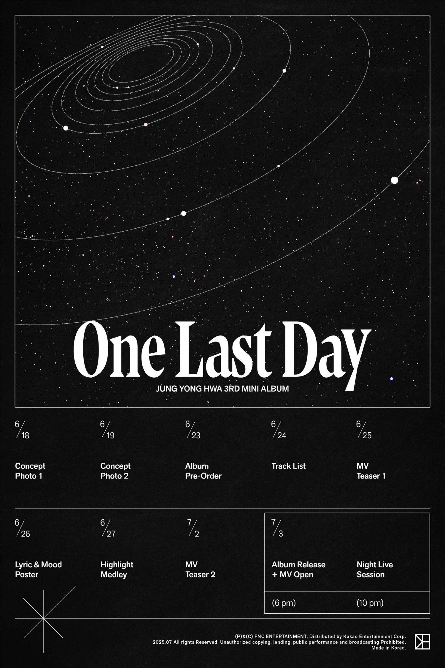 정용화, 미니 3집 플랜 포스터 공개…컴백 카운트다운 돌입