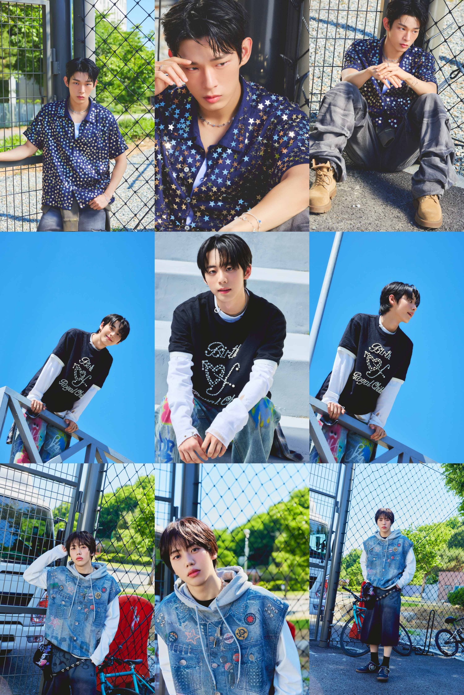 아홉(AHOF), 데뷔앨범 첫 포토 공개…스트릿하고 자유분방한 에너지