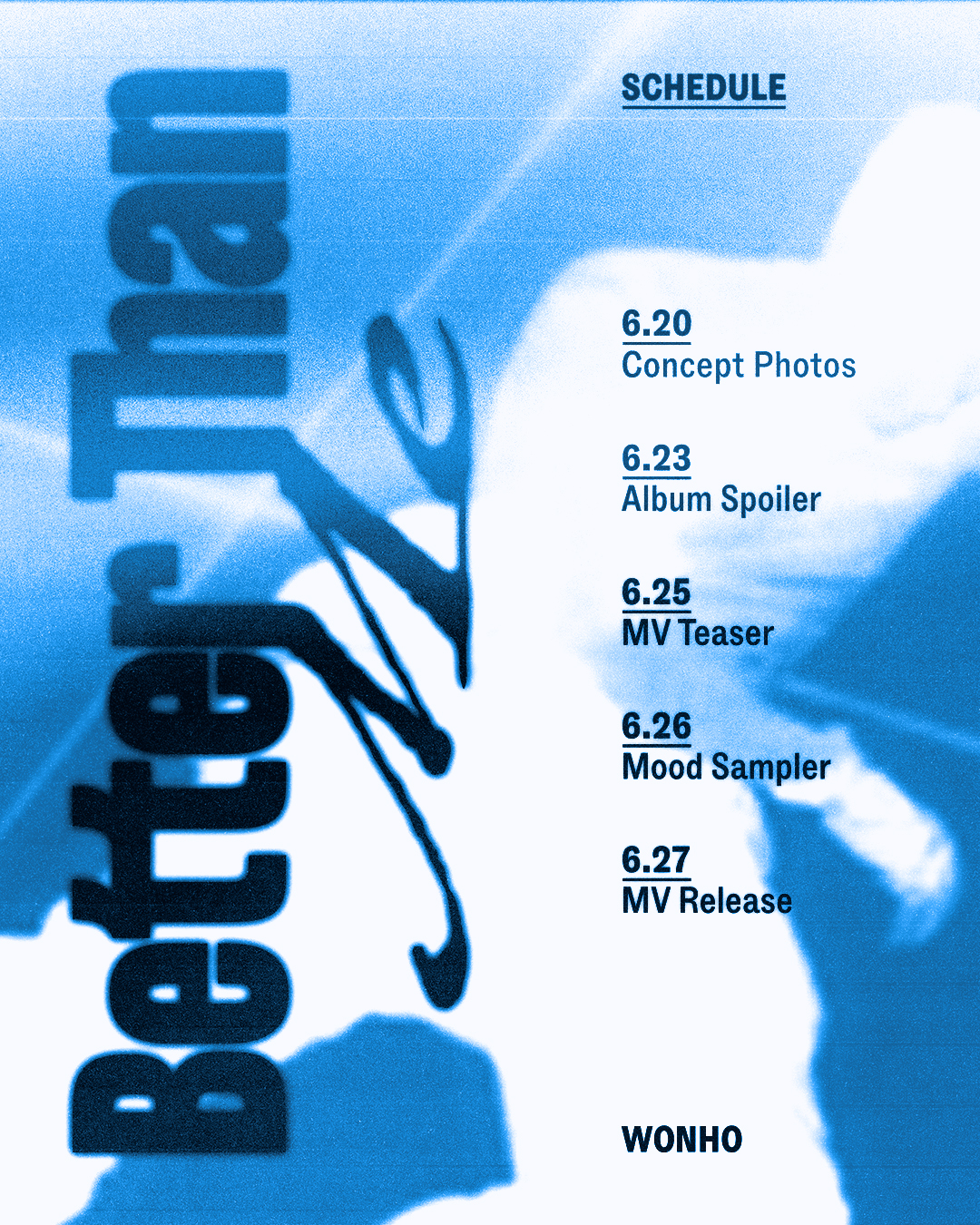 원호, 새 싱글 ‘Better Than Me’ 스케줄러 공개…본격 컴백 예열