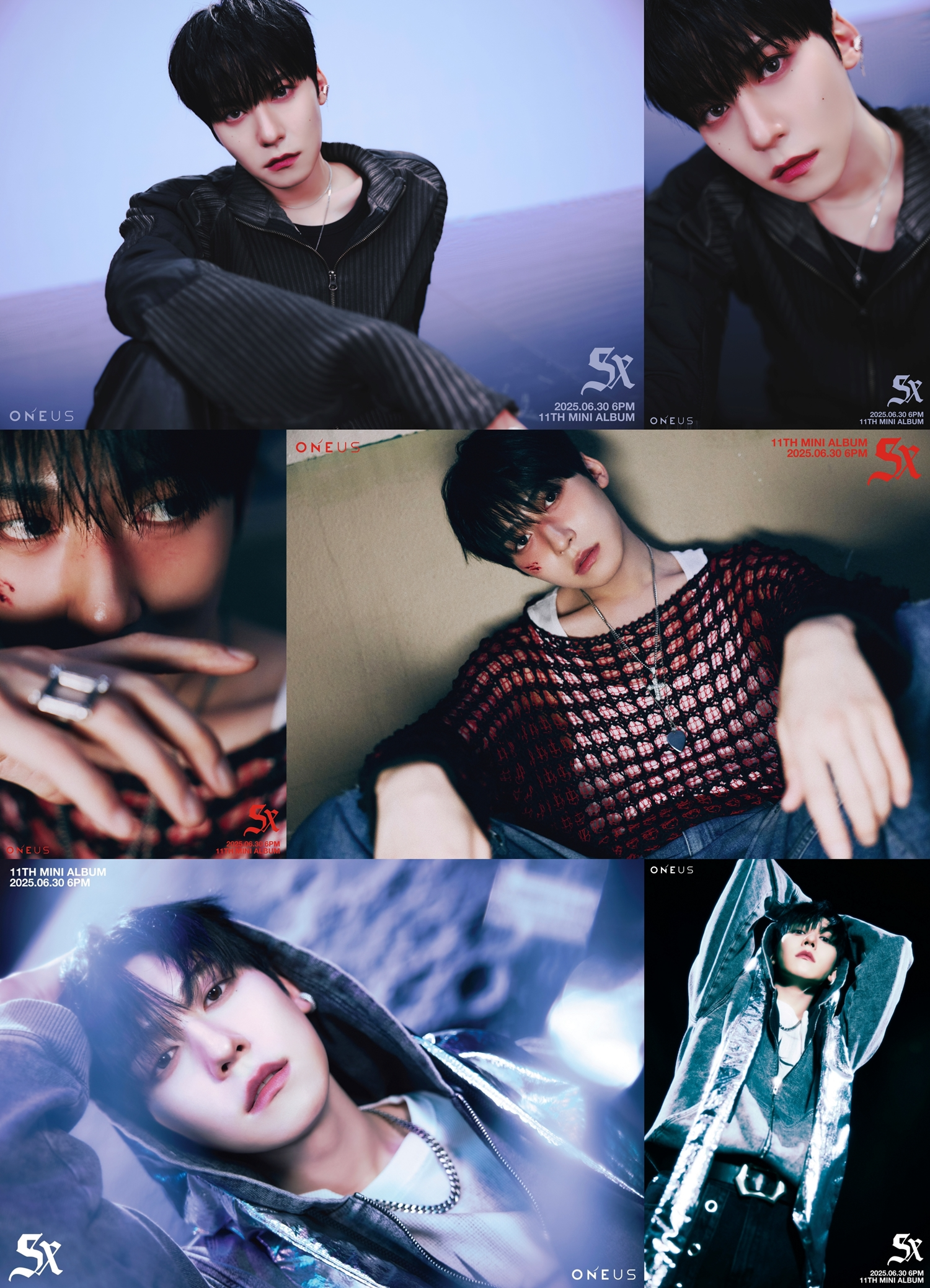 원어스 건희, 미니 11집 '5x' 콘셉트 포토 공개…‘강렬+시크’ 표정 없는 얼굴