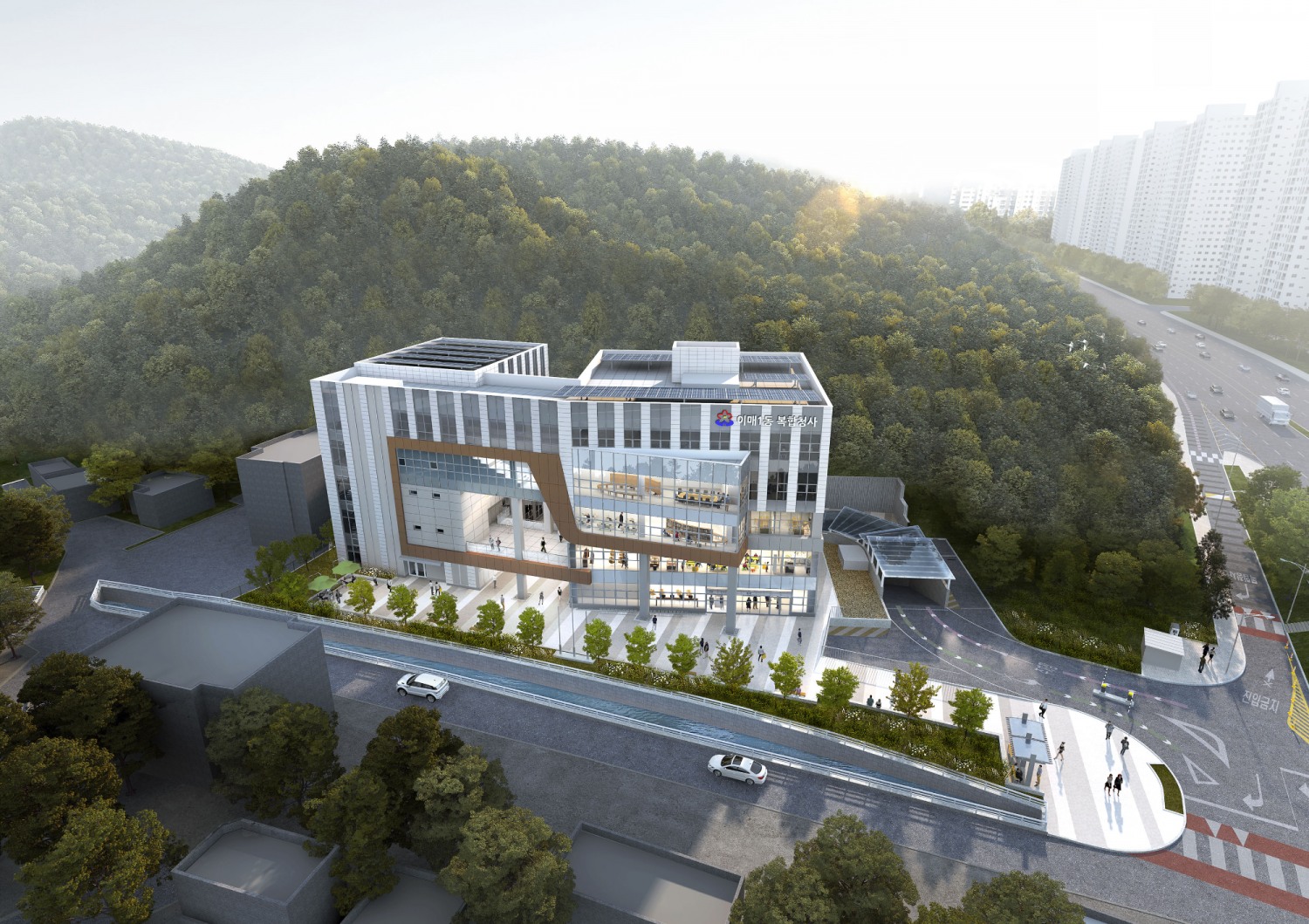 이매1동 복합청사 조감도