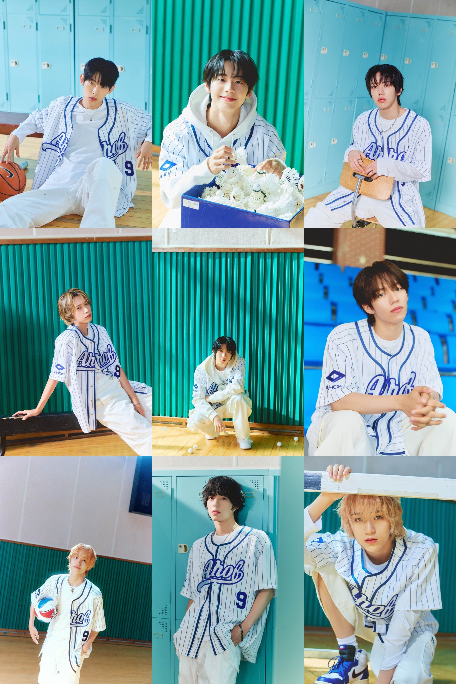 아홉(AHOF), 유니폼룩으로 원팀 면모 과시 ⋯'후 위 아' 첫 유닛 콘셉트 포토 공개