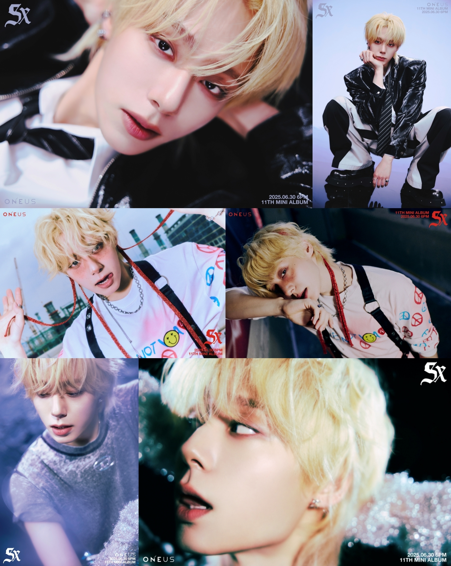 원어스 환웅, 미니 11집 '5x' 콘셉트 포토 공개…‘키치+유니크’ 금발 변신