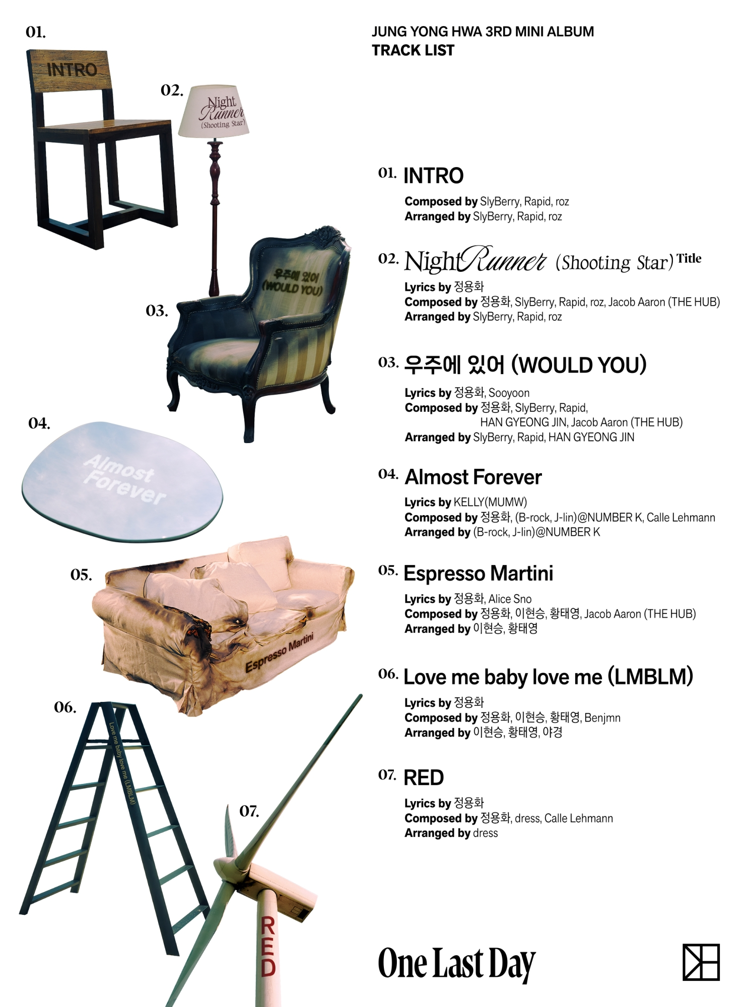 정용화, 새 앨범 ‘One Last Day’ 트랙리스트 공개…타이틀곡은 ‘Night Runner (Shooting Star)’