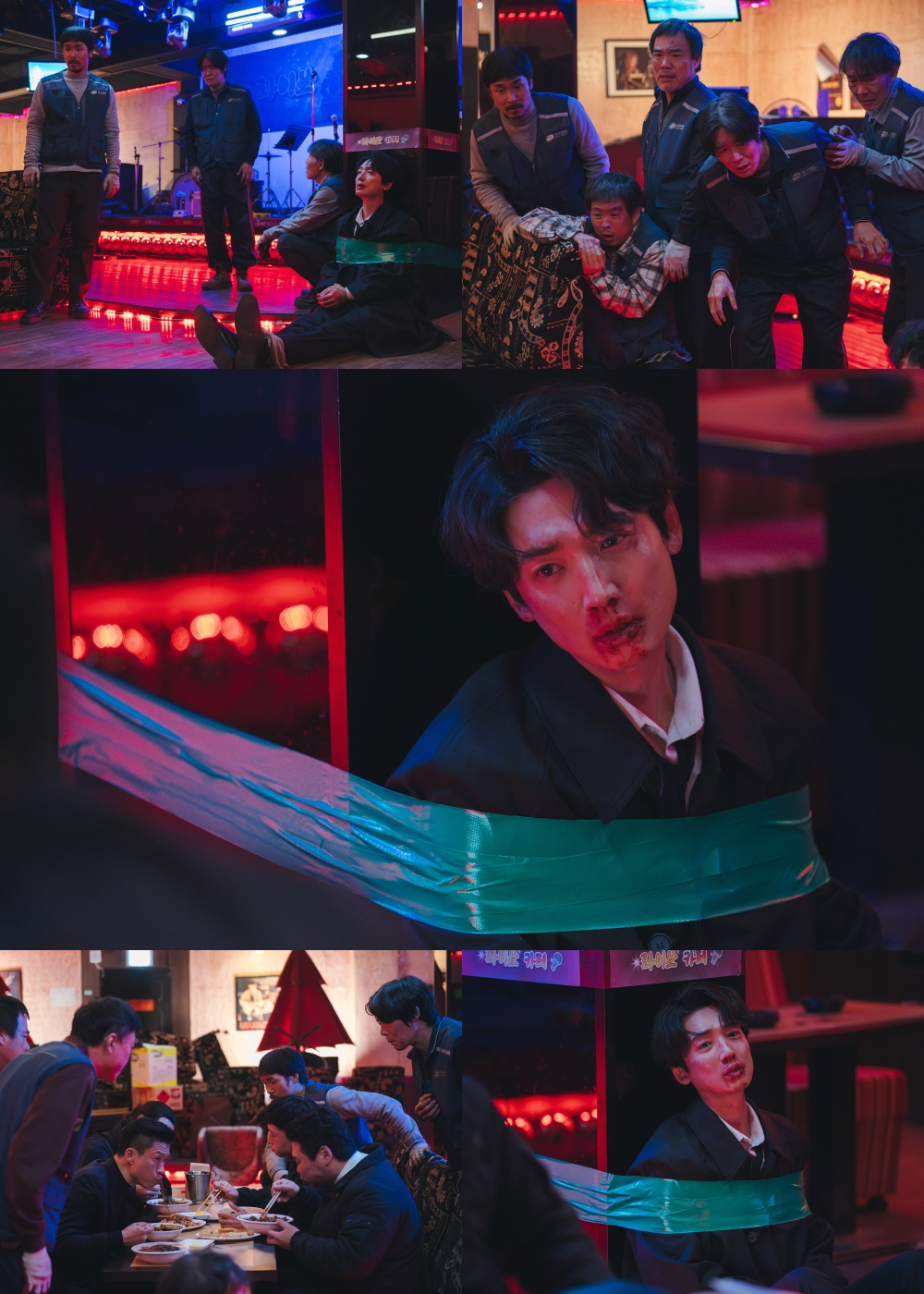 ‘노무사 노무진’ 납치된 정경호, 포박된 채 짜장면 고문…‘피+땀+눈물+웃음’ 선사