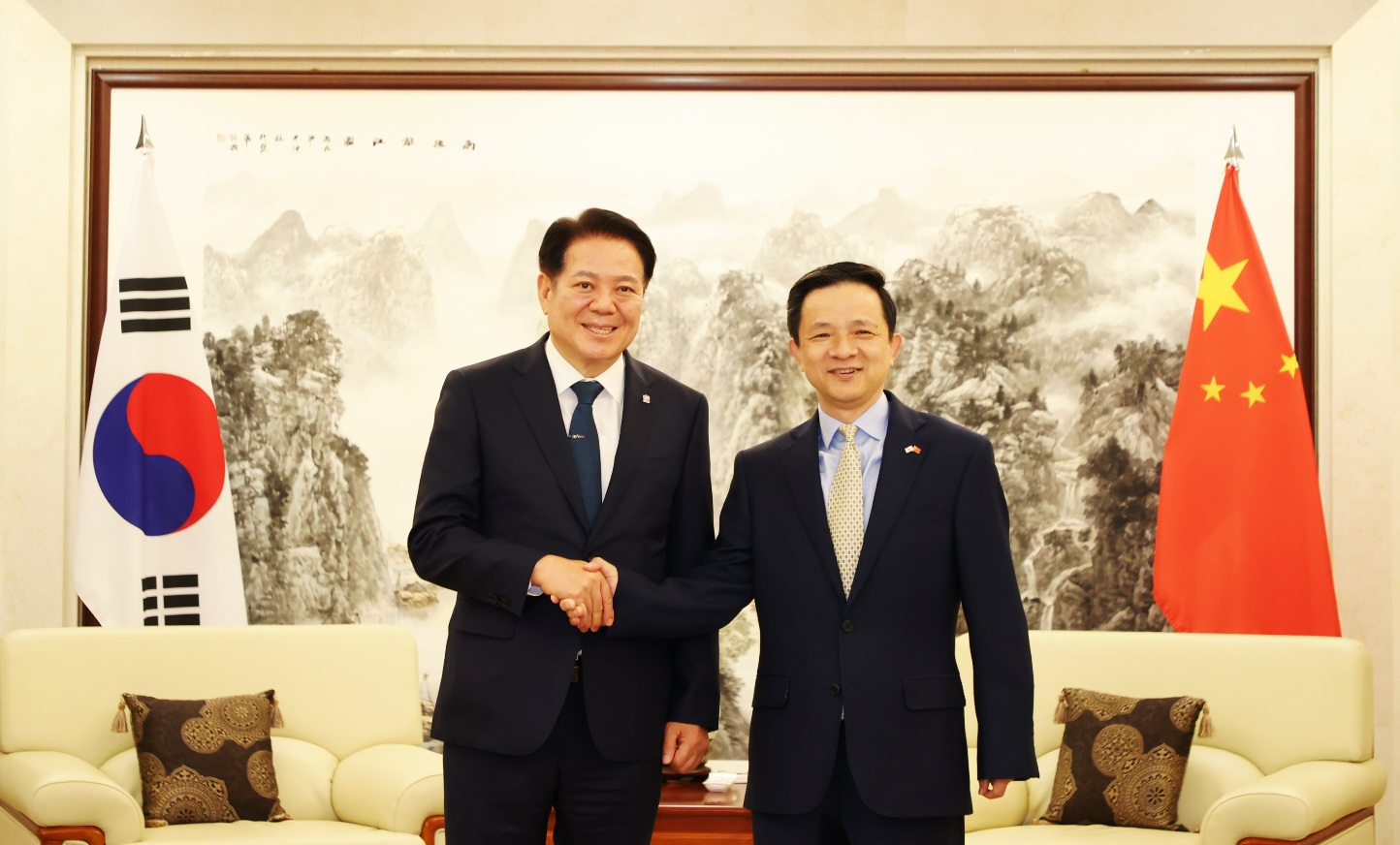 주한중국대사관에 방문 다이빙 주한중국대사와 간담회