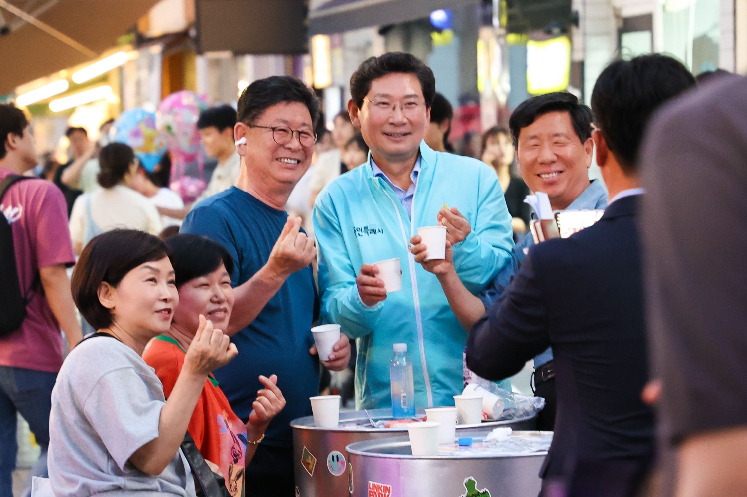 용인중앙시장 별빛마당 야시장 축제에 참석
