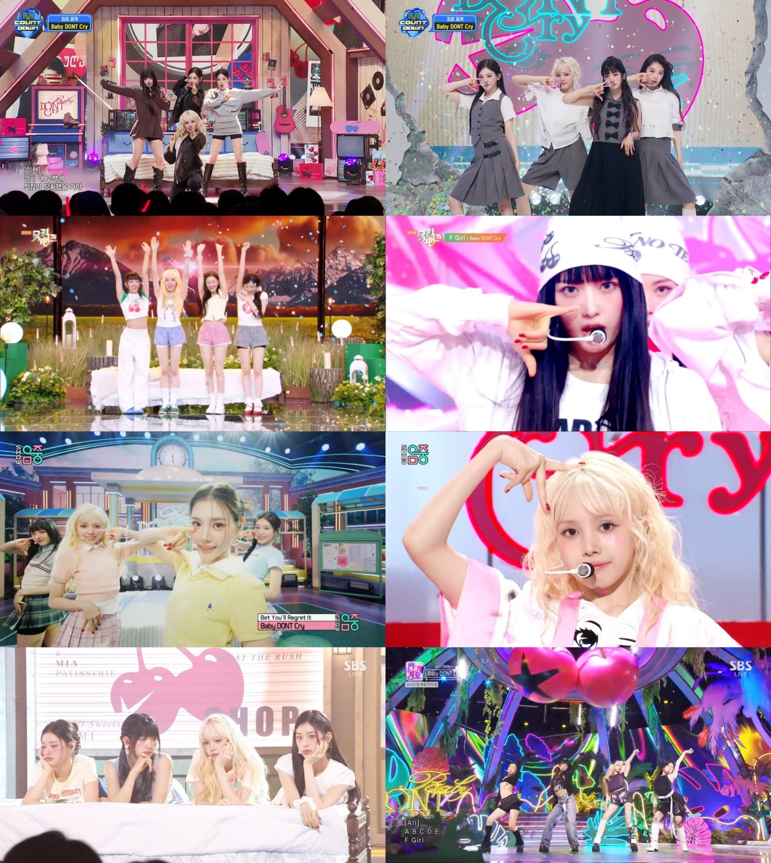 베이비돈크라이, 데뷔 첫 주 활동 성료…‘지금을 놓치면 분명 너 후회할 거야’→‘F Girl’로 증명한 무한 스펙트럼