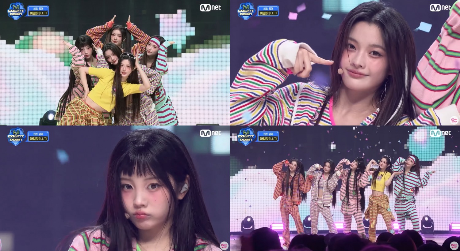 ‘엠카운트다운’ 아일릿, 무한 매력 발산 ‘jellyous’ 첫 무대…고난도 퍼포먼스 눈길