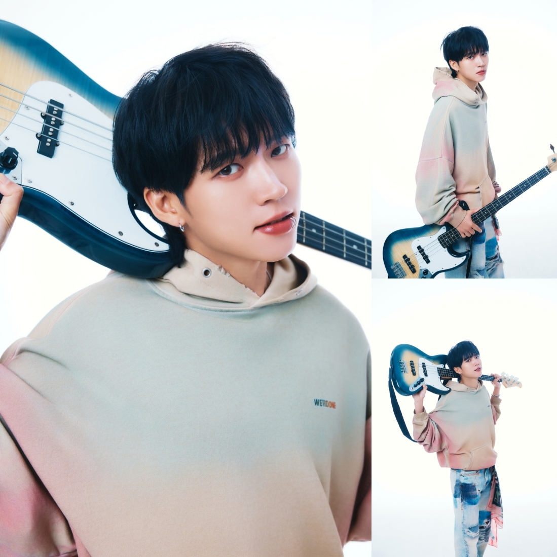 남우현, 'Tree Ring' 콘셉트 포토 공개…베이스 들고 '강렬 눈빛' 발사