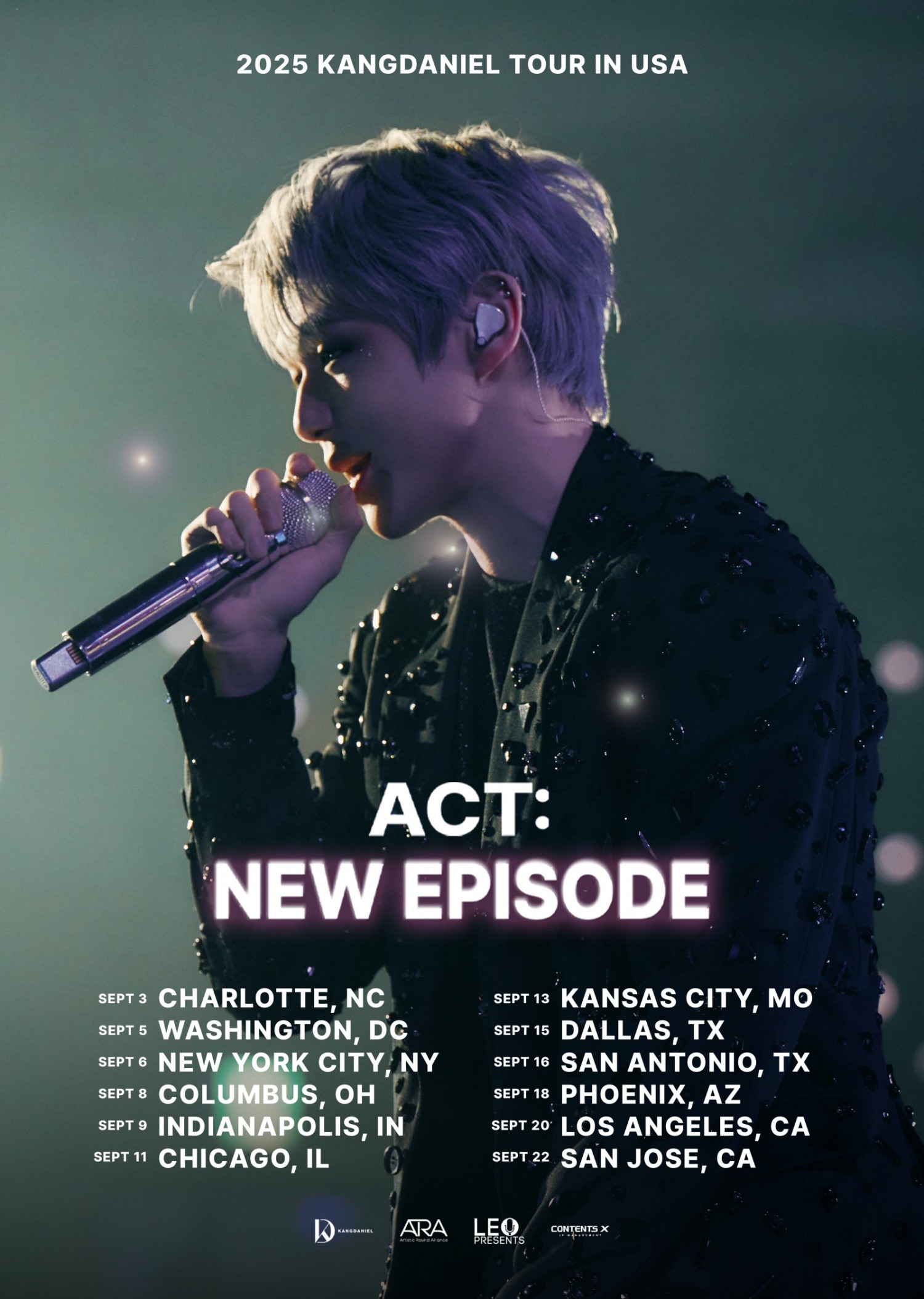 강다니엘, 미주 투어 12개 도시 확정…9월 대장정 예고